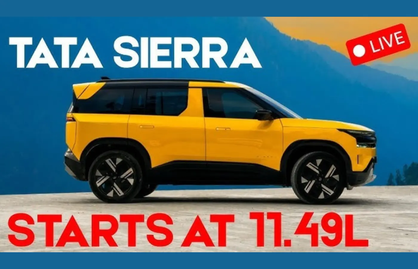 Tata Sierra EV confirmed to be launched with All-Wheel Drive Configuration. Featured Image